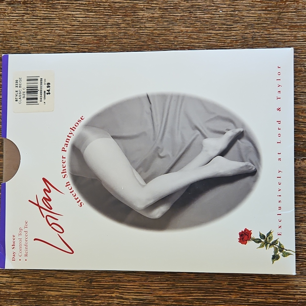 Lord & Taylor 'Lortay' Vintage Sheer Pantyhose, Size C